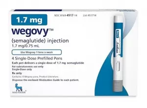 Wegovy 1,7mg Novo Nordisk 4 Doses Injetáveis