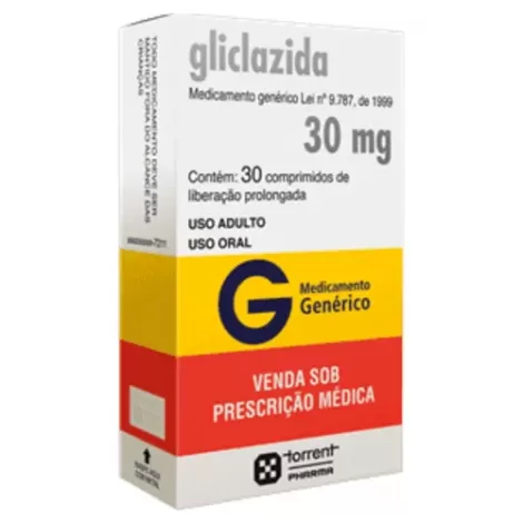 Gliclazida 30mg 30 comprimidos